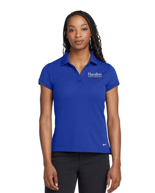 Nike Ladies Dri-FIT Solid Icon Pique Modern Fit Polo - Royal