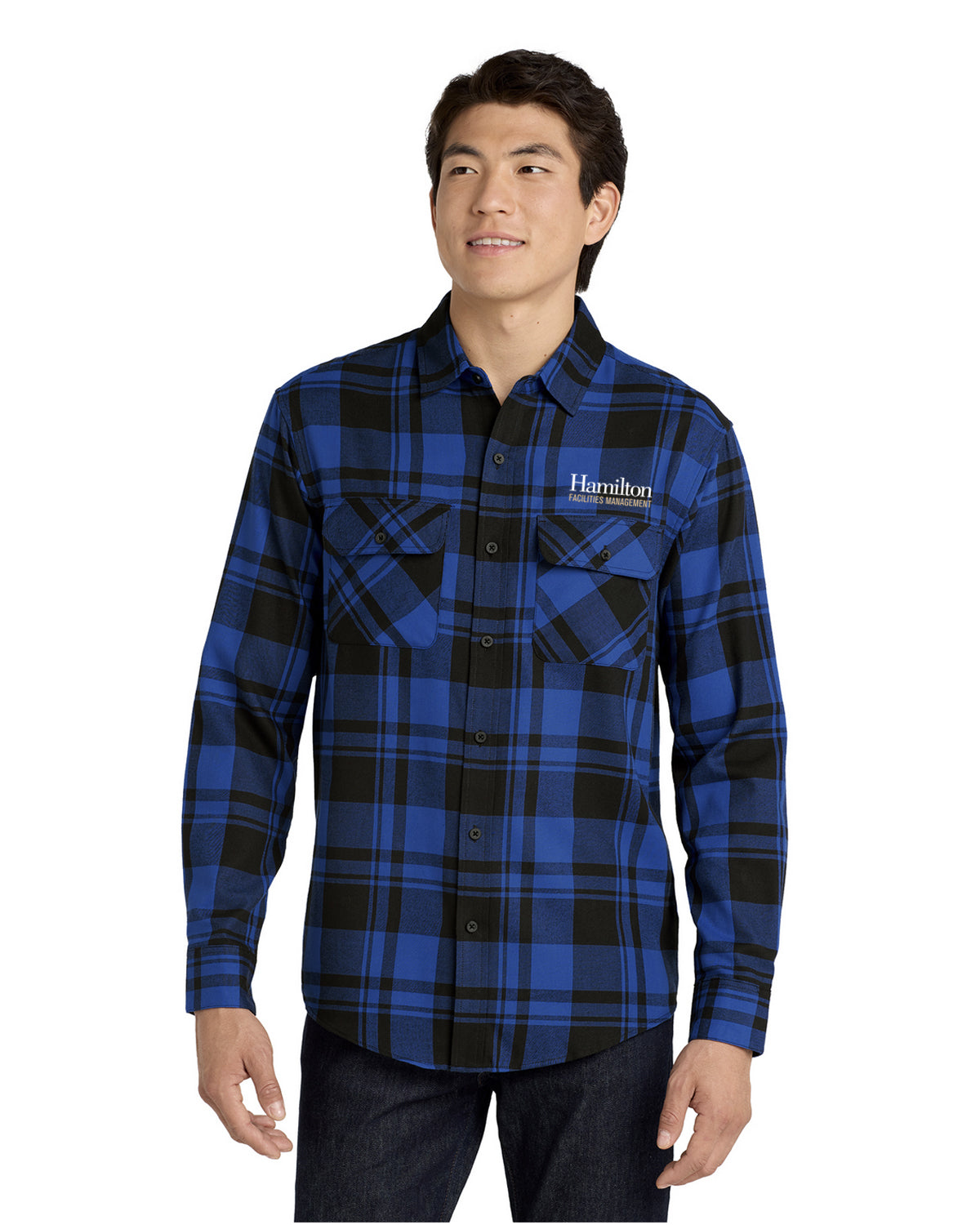 Adult - Flannel Shirt - Royal Blue