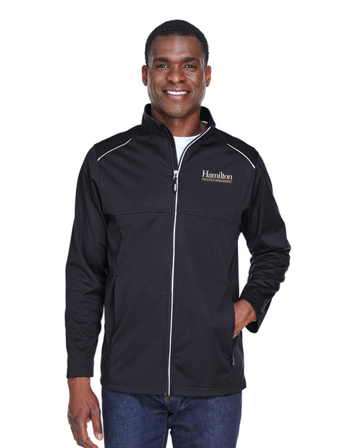 Adult Techno Lite Three-Layer Knit Tech-Shell - Black