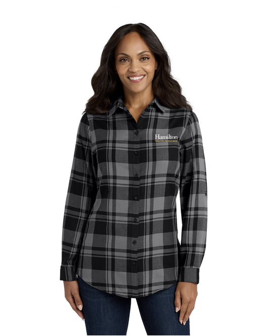 Womens - Flannel Shirt - Gray