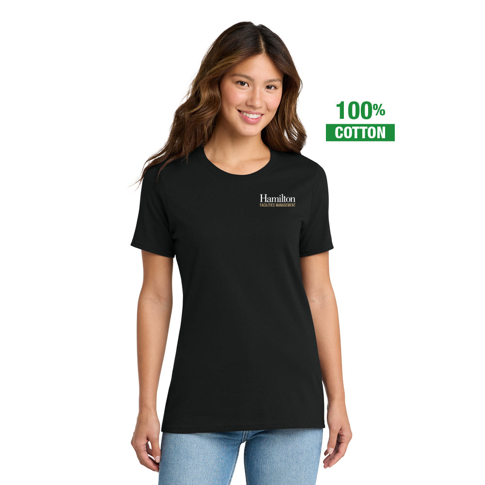 Ladies - Cotton T-shirt - Black