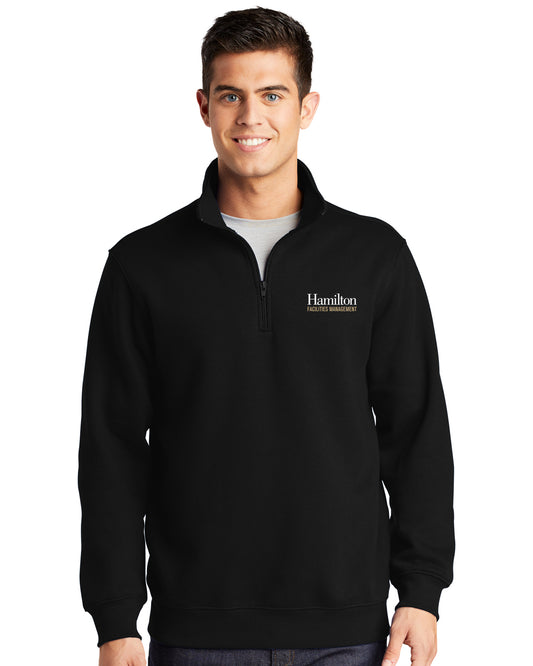 1/4 Zip Sweatshirt - Black