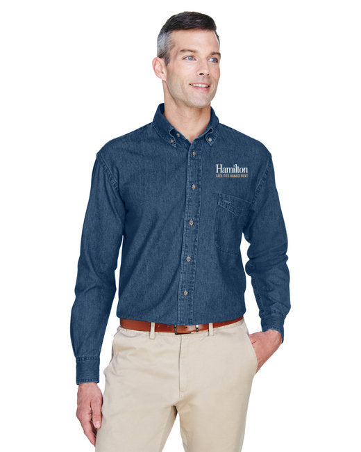 Adult - Long Sleeve Denim Shirt with pocket