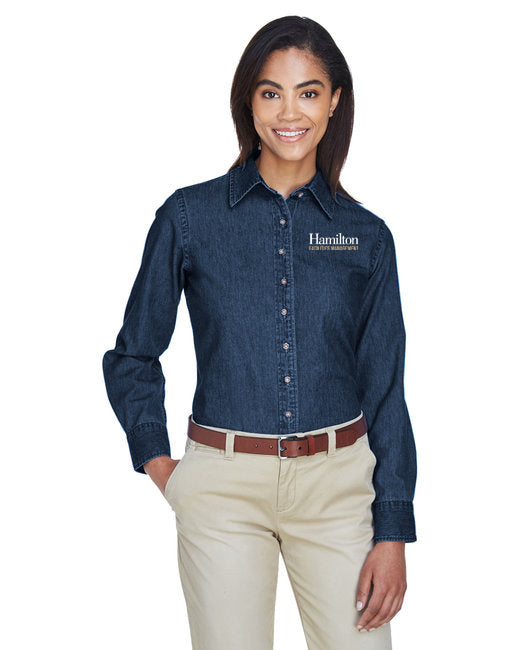 Womens - Long Sleeve Denim Shirt