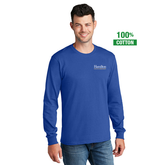 Adult - Cotton Long Sleeve T-shirt - Royal