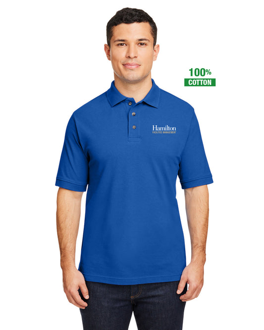 Adult Short Sleeved Cotton Polo - Royal