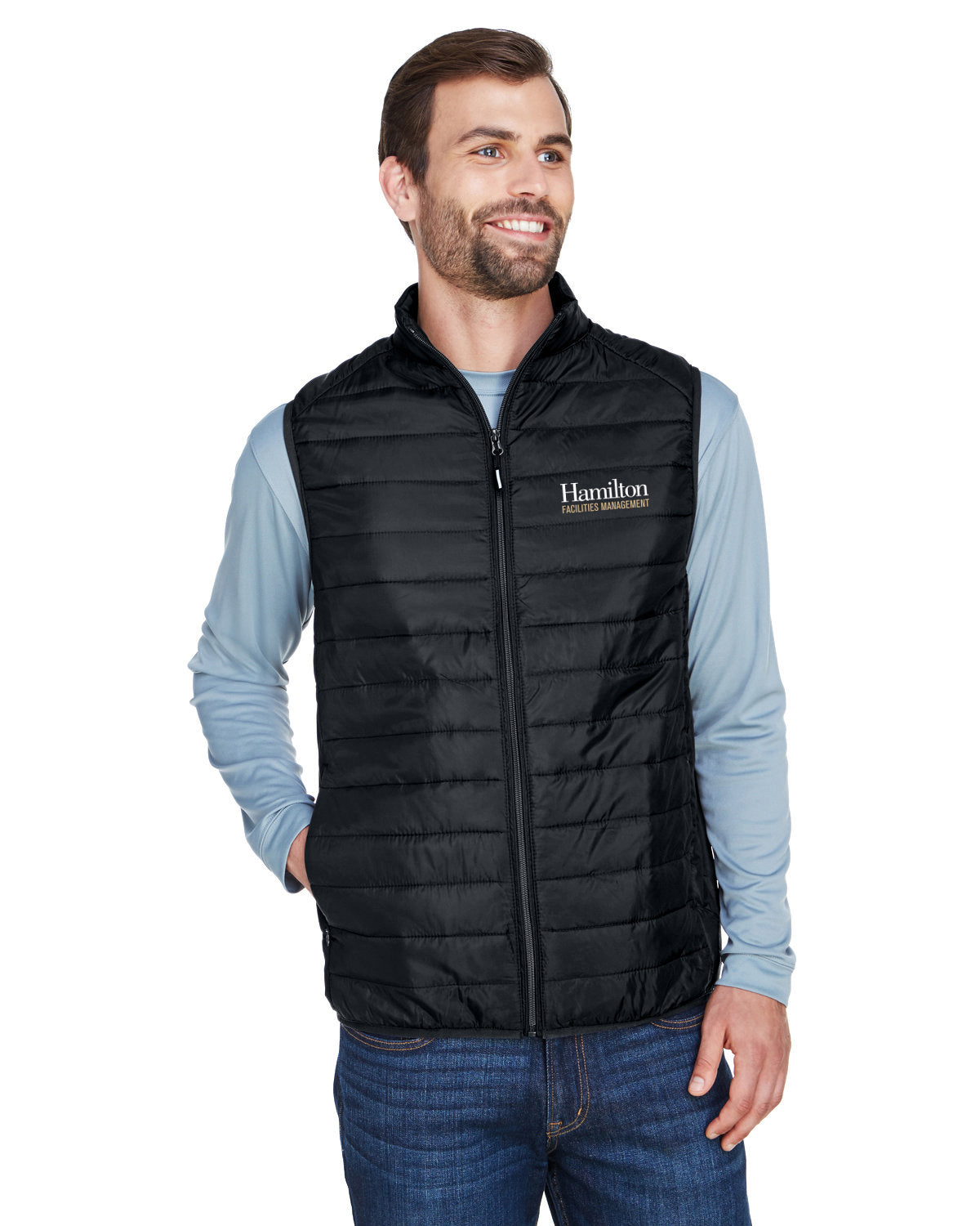Adult Packable Puffer Vest - Black