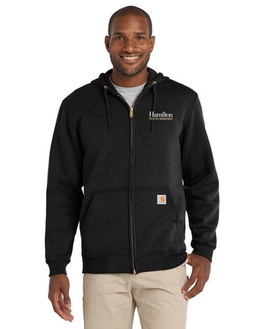 Carhartt ® Midweight Hooded Zip-Front Sweatshirt - black