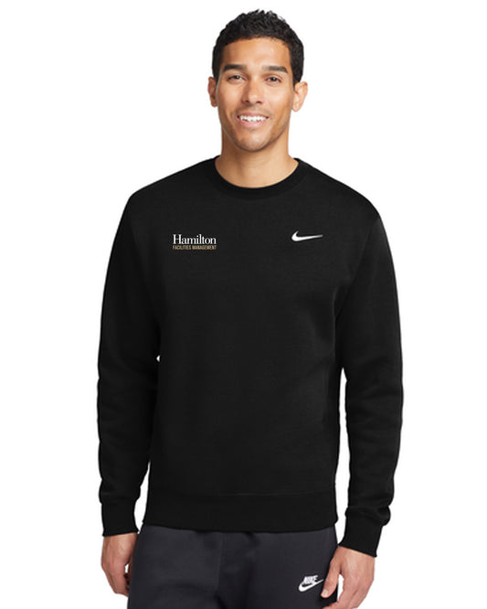 Adult Nike Club Fleece Crewneck Sweatshirt - Black