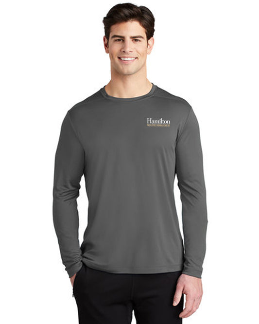 Adult - Posi-UV Dry-Fit Long Sleeve T-shirt - Gray