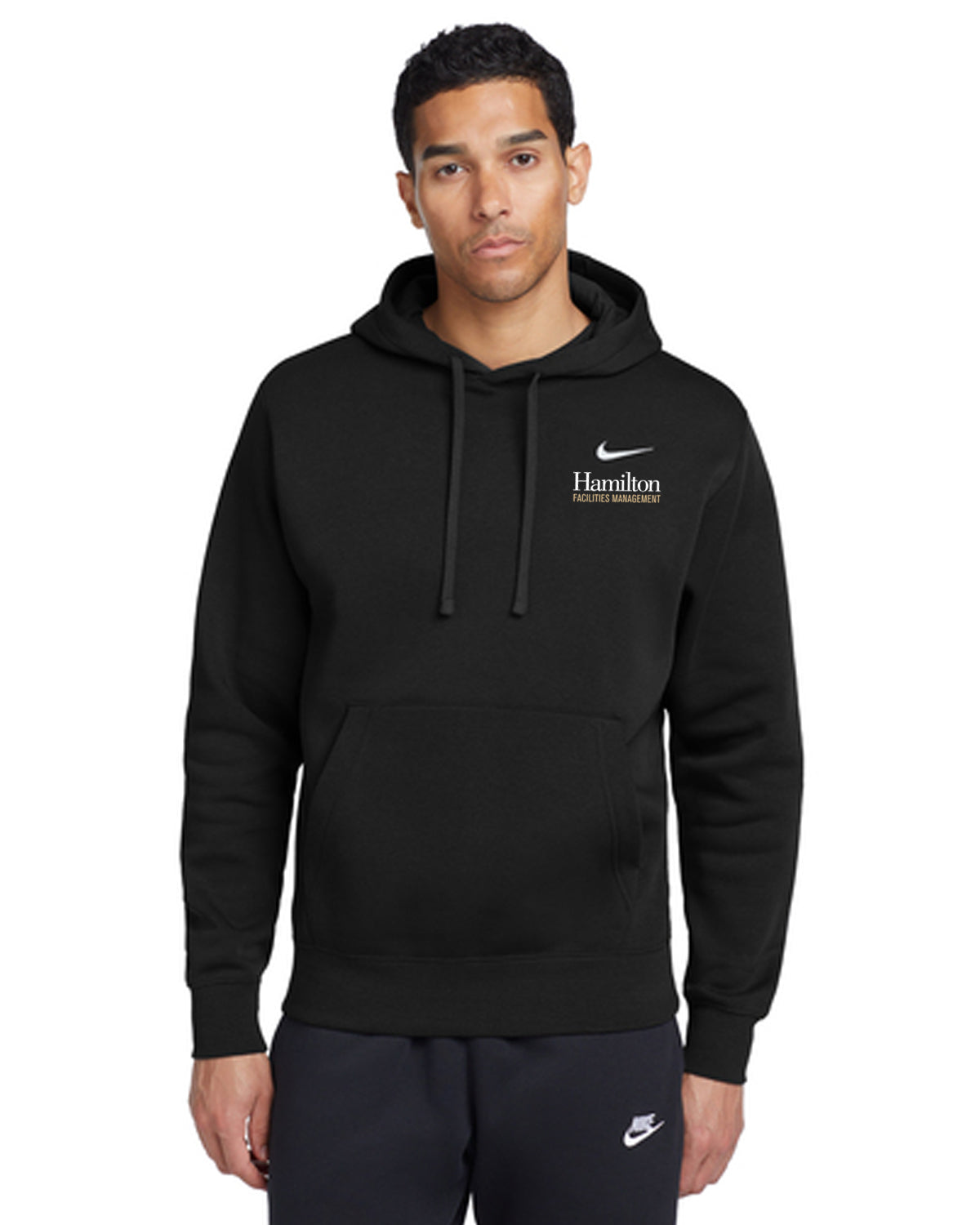 Nike Club Fleece Pullover Hoodie Sweatshirt - black