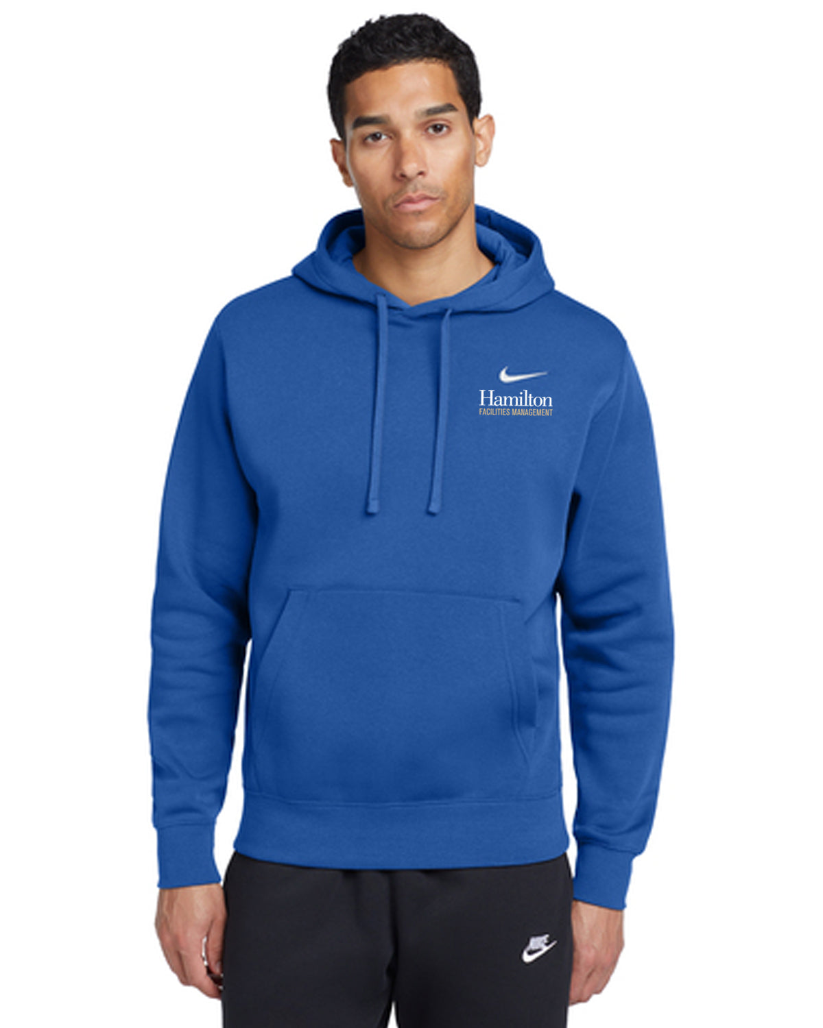 Nike Club Fleece Pullover Hoodie Sweatshirt - royal blue