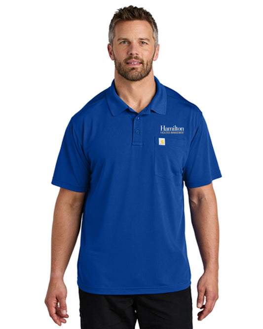 Adult Carhartt Force Snag-Resistant Pocket Polo - Royal