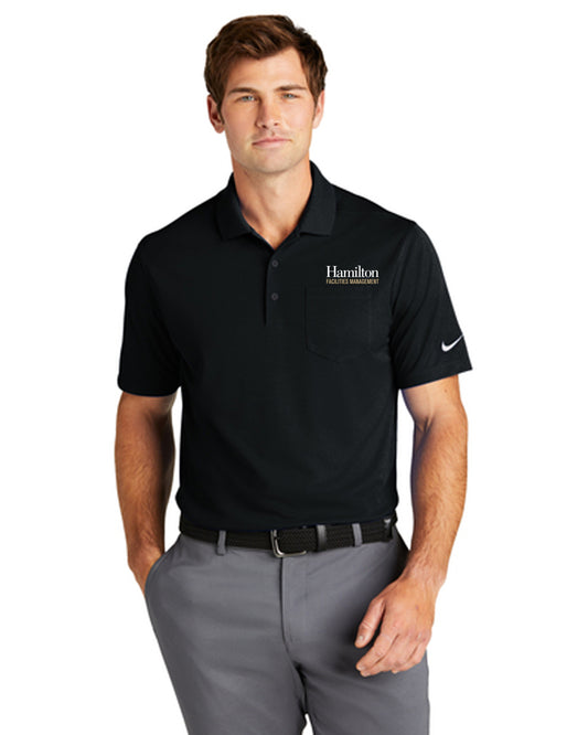 Adult Nike Dri-FIT Micro Pique 2.0 Pocket Polo - Black