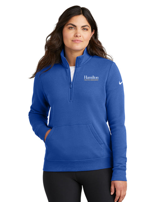 Ladies Nike 1/2 Zip Sweatshirt - Royal