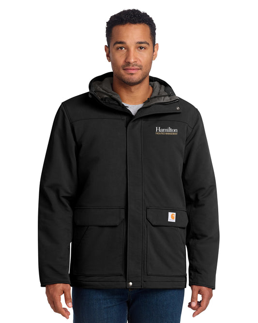 Carhartt® Super Dux™ Insulated Hooded Coat - Black