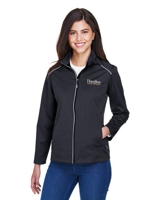 Ladies Techno Lite Three-Layer Knit Tech-Shell - Black
