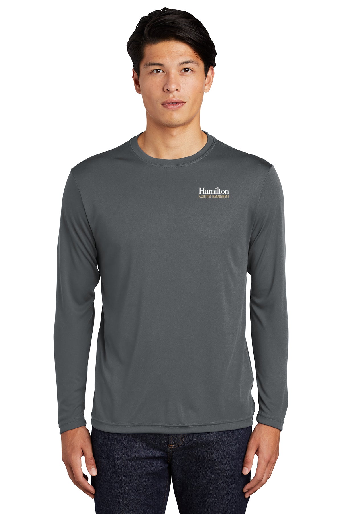 Adult - Dry-Fit Long Sleeve T-shirt - Gray