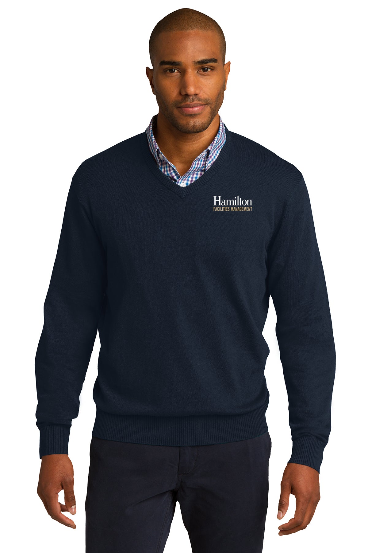 Adult - V-neck Sweater - Navy