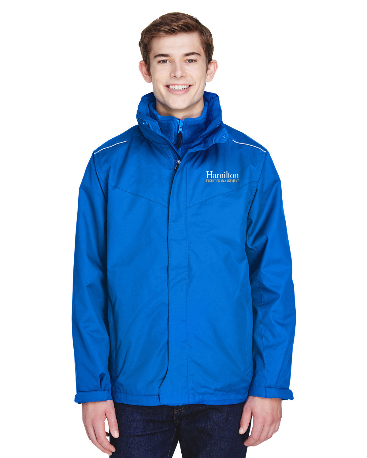 Adult 3-in-1 Jacket with Fleece Liner - Royal