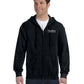Adult Full-Zip Hooded Sweatshirt - Black
