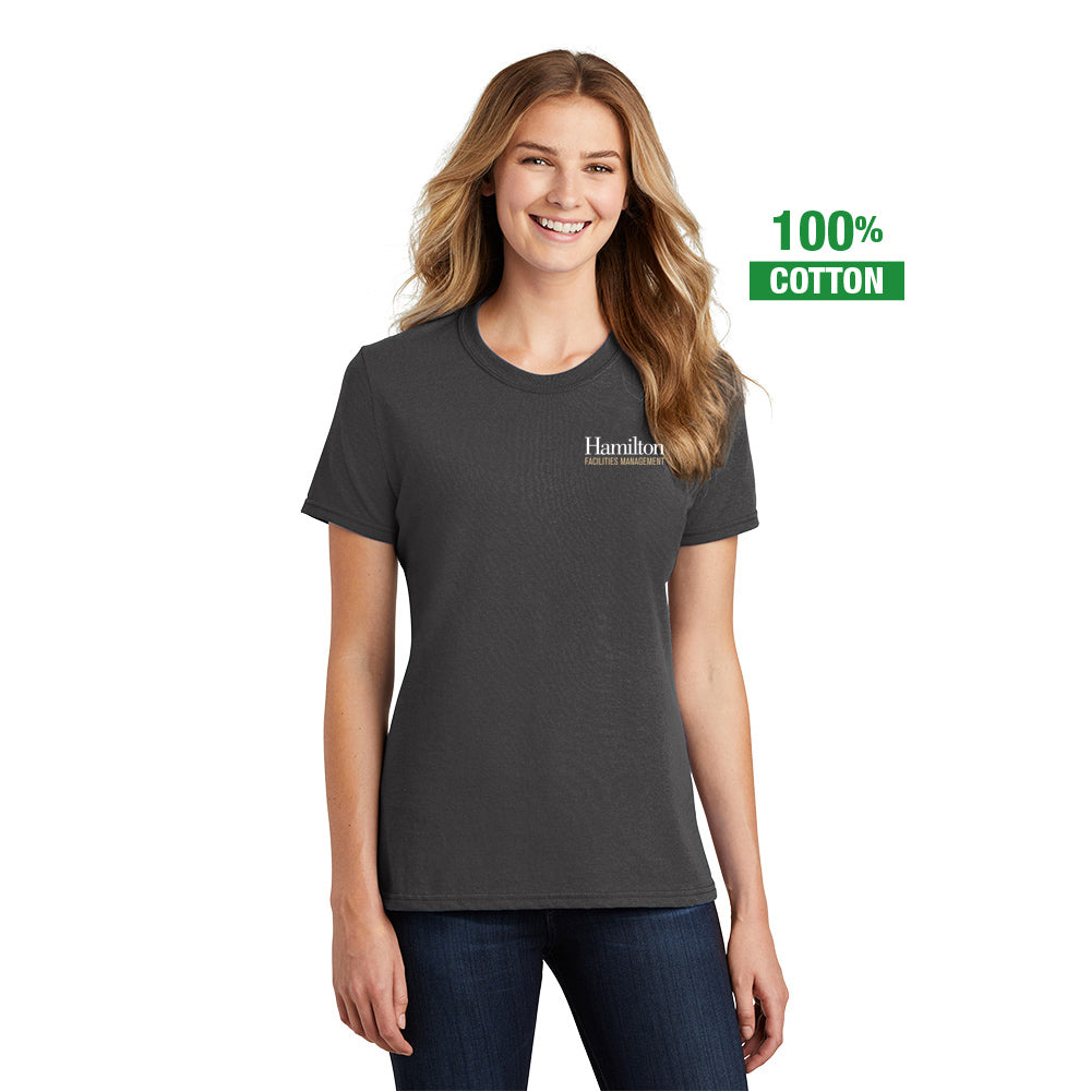 Ladies - Cotton T-shirt - Charcoal